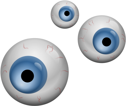 Evil Eye Clip Art Download - Eyeballs (800x800), Png Download