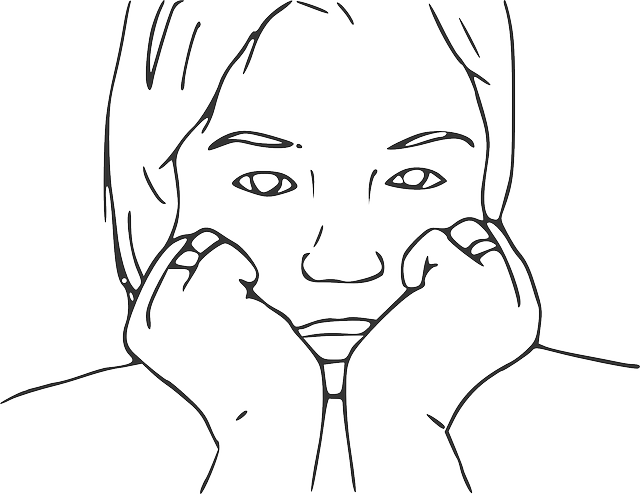 Man, People, Person, Woman, Sad, Alone, Crying - Bored Person Drawing (640x494), Png Download