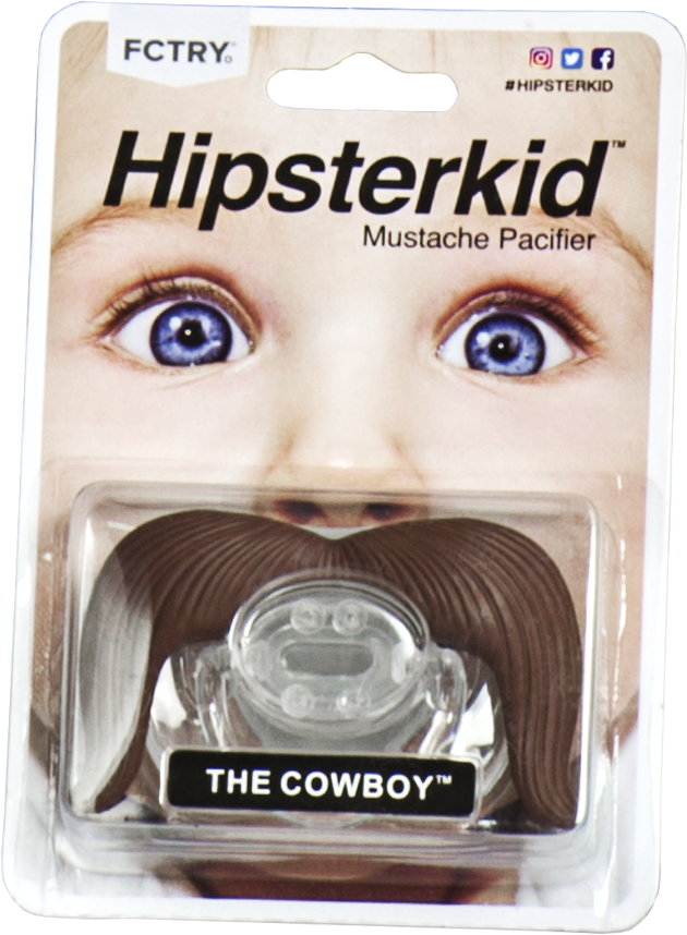 Mustache Pacifier, Mustachifier, The Cowboy, Handlebar - Jailbreak Mustachifier - The Gentleman Mustache Pacifier (1197x1243), Png Download