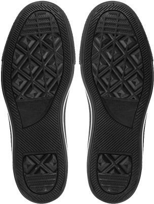 Black Handlebar Mustache / Moustache Pattern Aquila - Shoe (500x500), Png Download