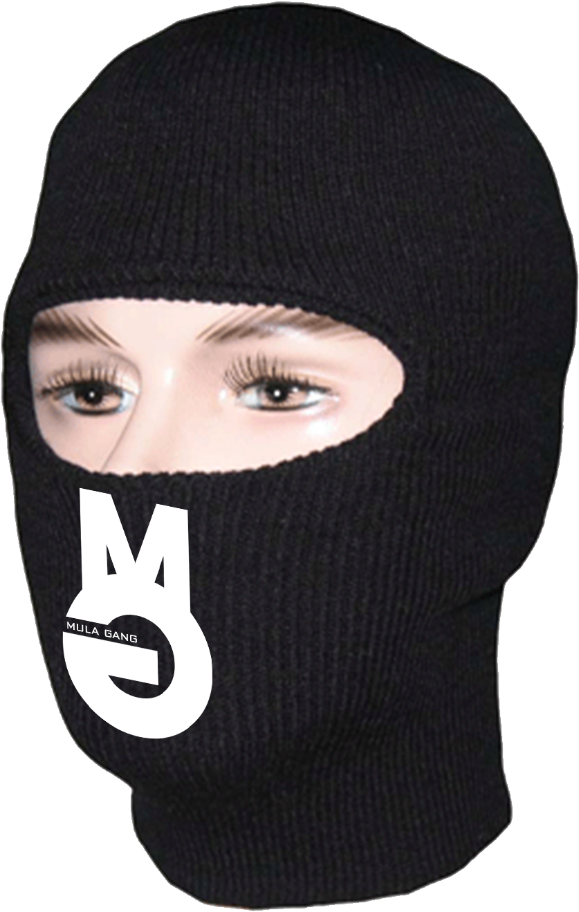 Image Of " Mula Gang Ski Mask " - Black Ski Mask (1400x1400), Png Download