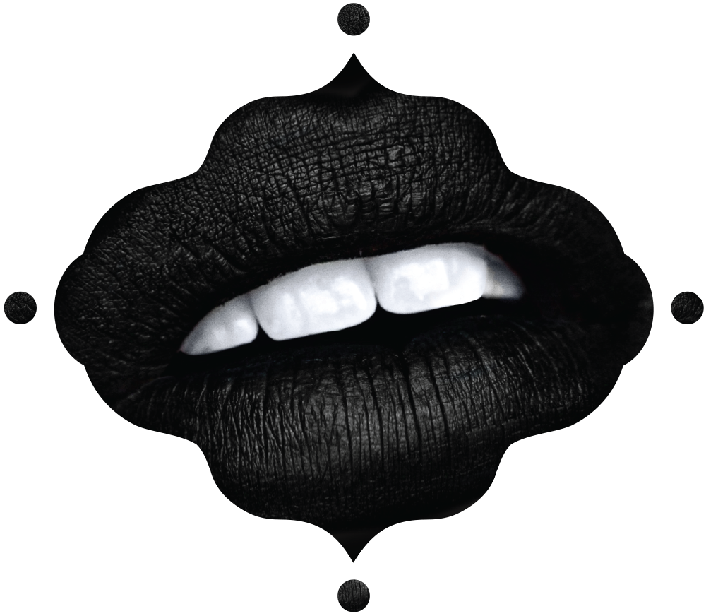 Yeezus Drawing Dark Lip - Cosmetics (1000x872), Png Download