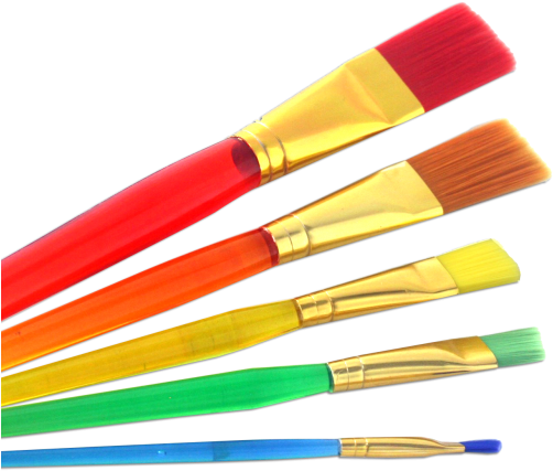Paint Brush (530x474), Png Download