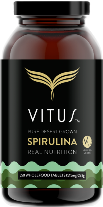 Pure Desert Grown Spirulina 550 Tablets - Vitus Vitamin C (1024x1024), Png Download