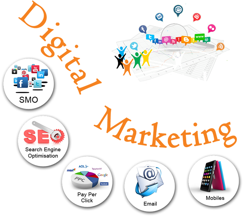 Digitm1 - Digital Marketing Images Png (800x711), Png Download