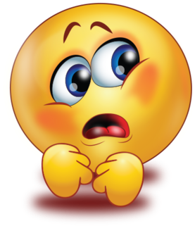 Terrified Big Eyes - Big Eyes Emoji (384x384), Png Download
