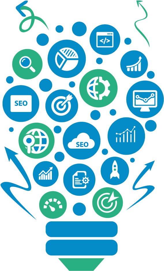 Internet-marketing - Digital Marketing Bulb Png (600x1000), Png Download