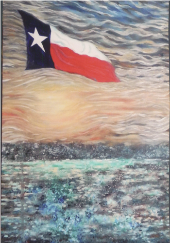 Flag, Artwork - Texas (692x497), Png Download