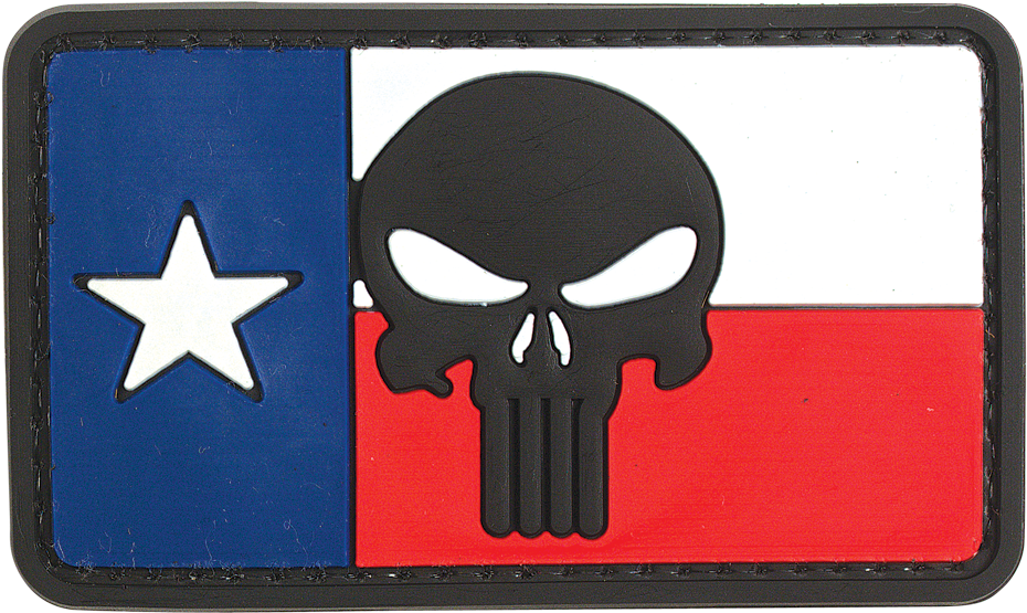 Punisher Skull Texas Flag (1000x1000), Png Download
