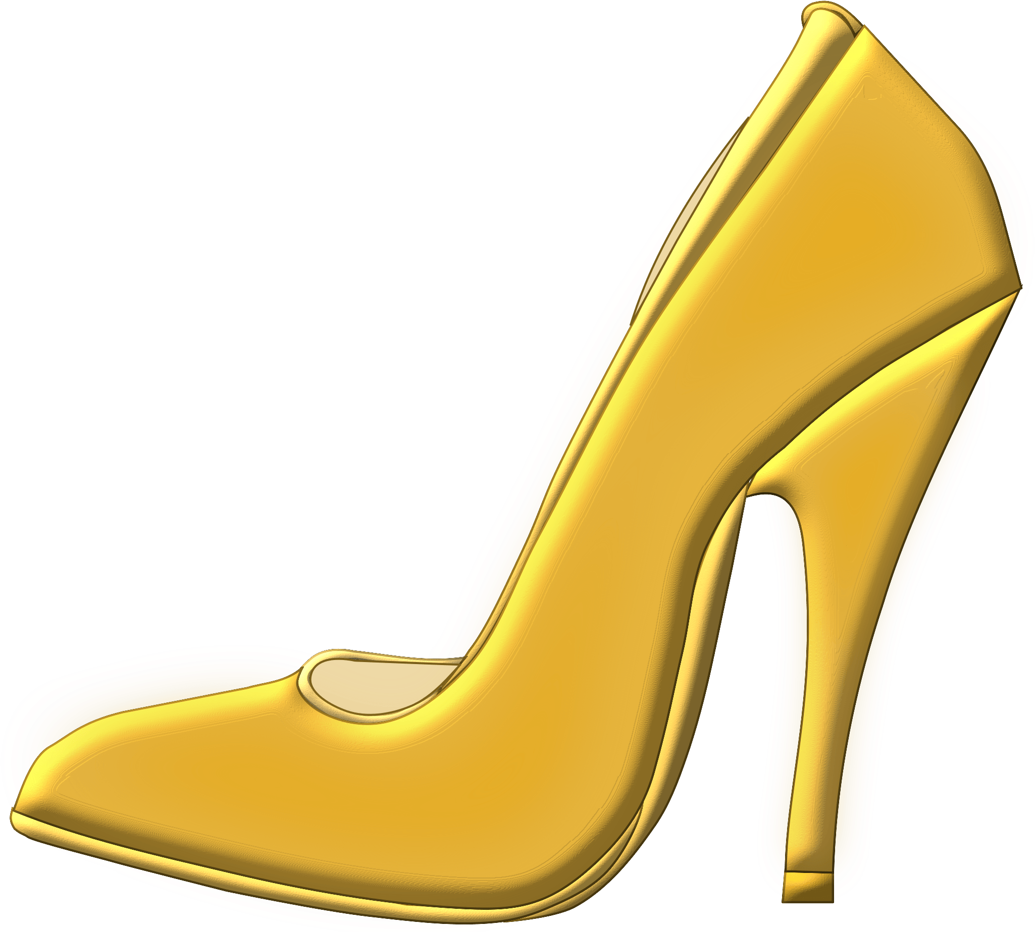All Images From Collection - Gold Shoe Vector (2400x2104), Png Download