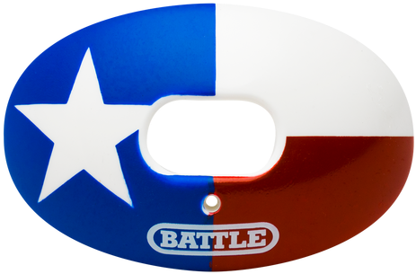 Oxygen Texas Flag Football Mouthguard - Battle Sports Science State Flag Oxygen Lip Protector (500x500), Png Download