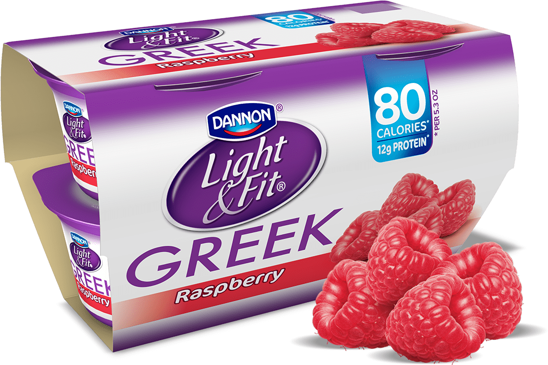 Greek Yogurt Raspberry - Dannon Greek Yogurt Raspberry (1140x810), Png Download