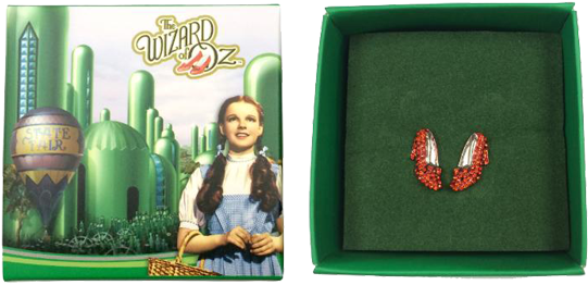 Ruby Slipper Earrings Post - Wizard Bracelets By The Wizard Of Oz - Wizard Of Oz (550x264), Png Download
