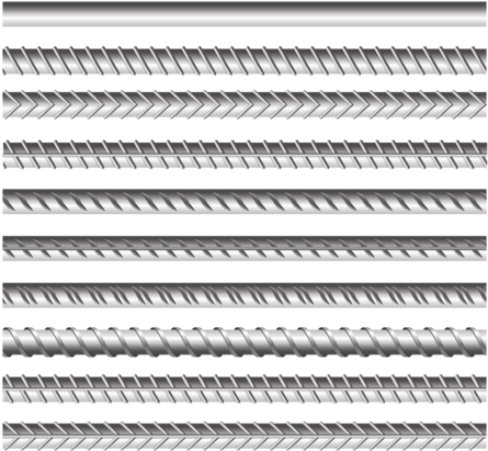 Metal Rebars Set On Transparent Background - Rebar Transparent Background (700x490), Png Download