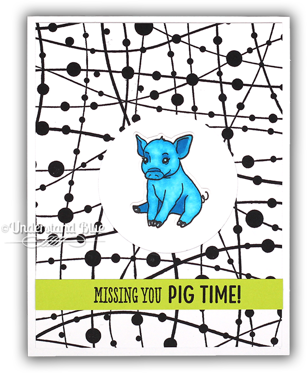Missing You Pig Time Card By Understand Blue - Cartoon (650x828), Png Download