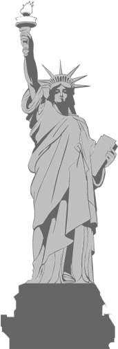Monument Clipart Statue Liberty - Statue Of Liberty (600x630), Png Download
