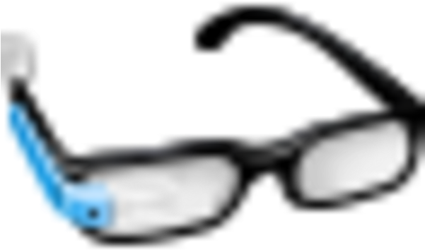Guy Glasses Icon Icons - Google Glass Icon Png (600x600), Png Download