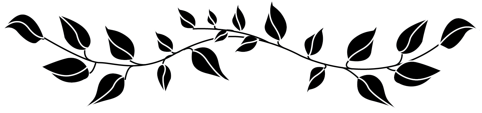 Divider Png Free Download On Mbtskoudsalg Transparent - Leaves Divider Black And White (1535x360), Png Download