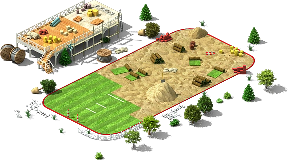 Polo Field Construction - Construction (575x321), Png Download