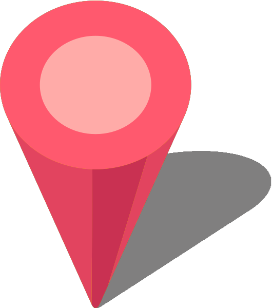 Location Map Pin Pink7 - Pin Pink Icon Vector (530x600), Png Download