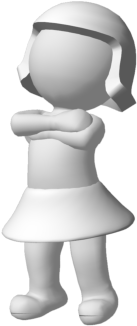 Hey Thanks For Stopping By, Here Are Some Free 3d Cutie - Free 3d Character Png (500x500), Png Download