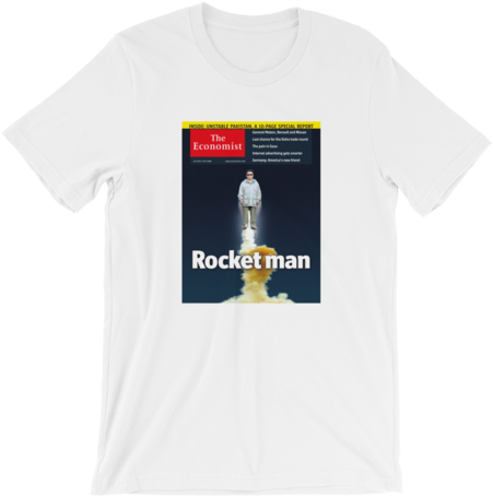 Men's T-shirt - Rocketman - Economist (480x480), Png Download