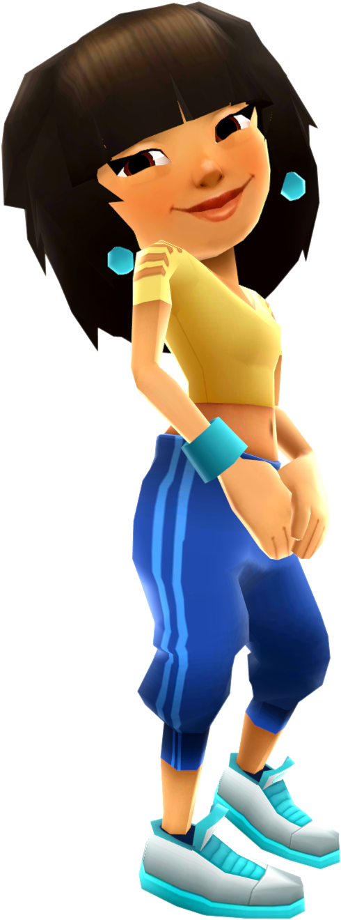 Mina - Ez Subway Surfers Characters (732x1620), Png Download
