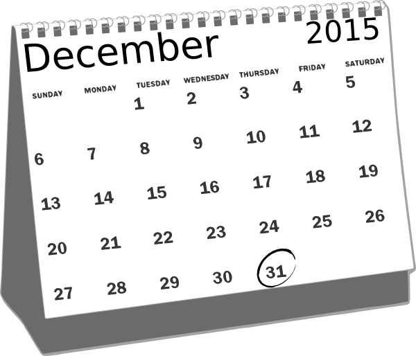 Desk Calendar Clipart (600x514), Png Download