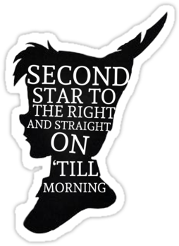 Peter Pan Silhouette Png - Sock (375x360), Png Download