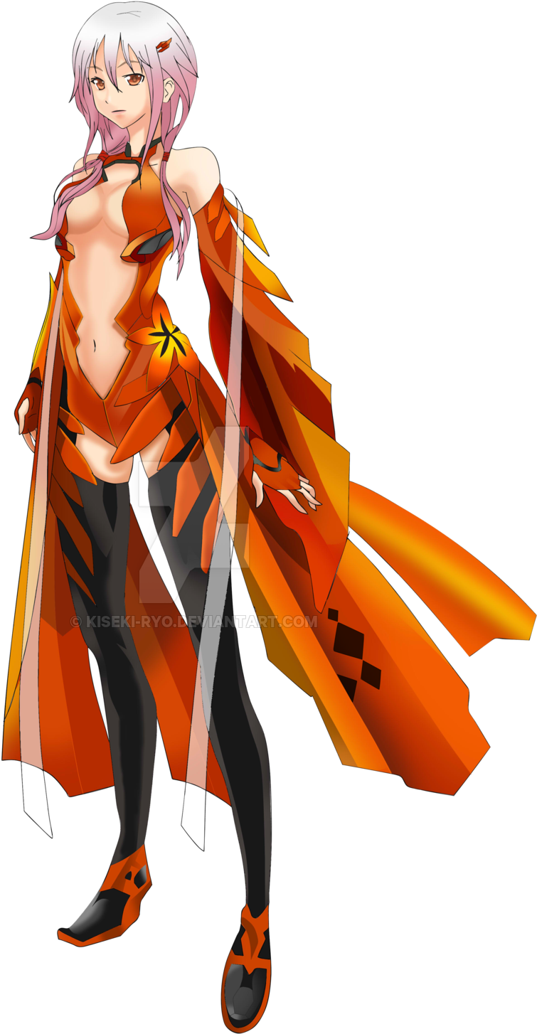 Guilty Crown Clipart Png - Guilty Crown Inori Character Design (1280x1504), Png Download