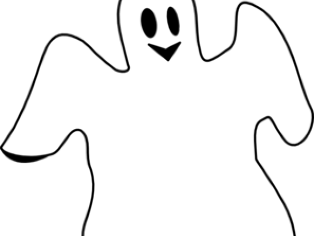 Free Clipart Ghost - Ghost Outline (640x480), Png Download
