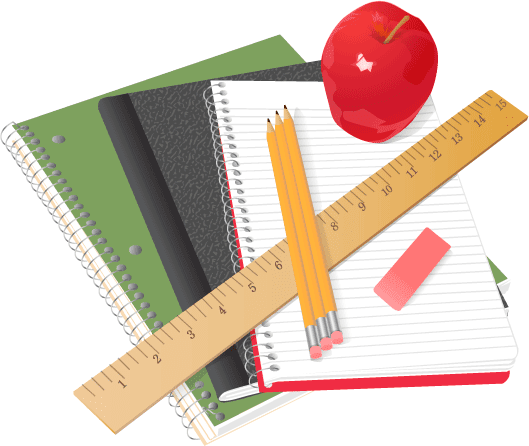 Images Of School Supplies Png - School Supplies (529x446), Png Download