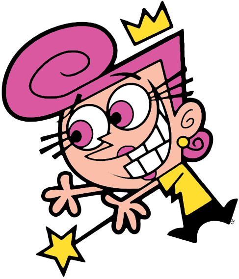 Cosmo Cosmo Cosmo Wanda Wanda Wanda - Wanda Fairly Odd Parents Png (487x569), Png Download