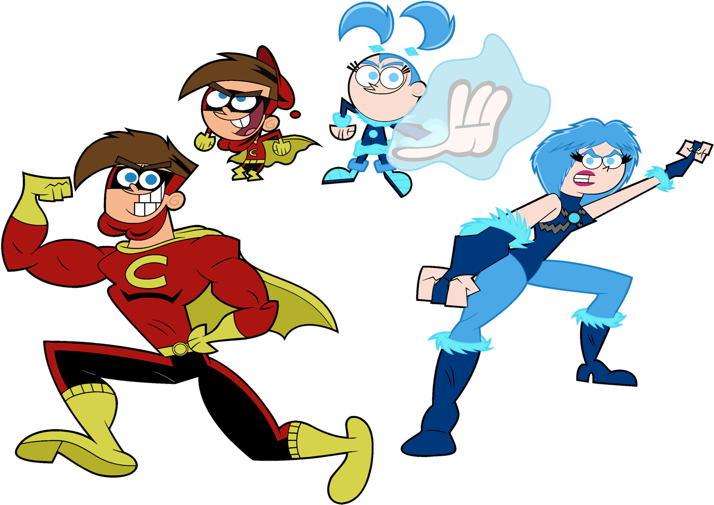 Cleft The Boy Chin Wonder And Frosty (tootie) Ten Years - Timmy Turner Y Tootie (1499x1052), Png Download