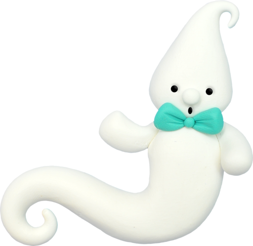 E - Halloween Clipart Gost (500x486), Png Download