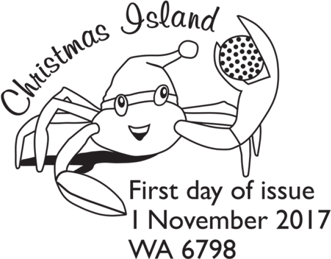 Christmas Island Christmas 2017 Postmark - British Safety Council (970x545), Png Download