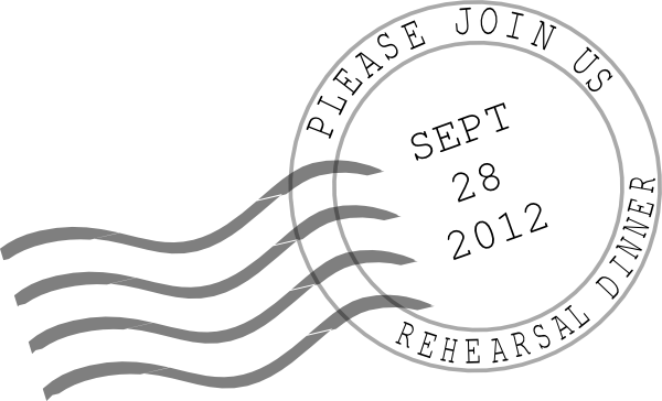 Postmark Clip Art - Postmark Clipart (600x364), Png Download