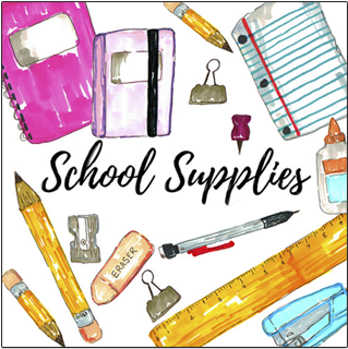 Schoolsupplies - School Supplies Clip Art (350x350), Png Download