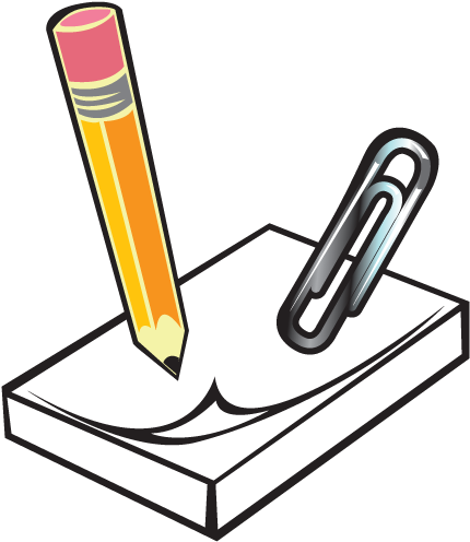 Clip Art Freeuse Stock Art Office Supply Frames Illustrations - Office Supplies Clip Art (500x500), Png Download