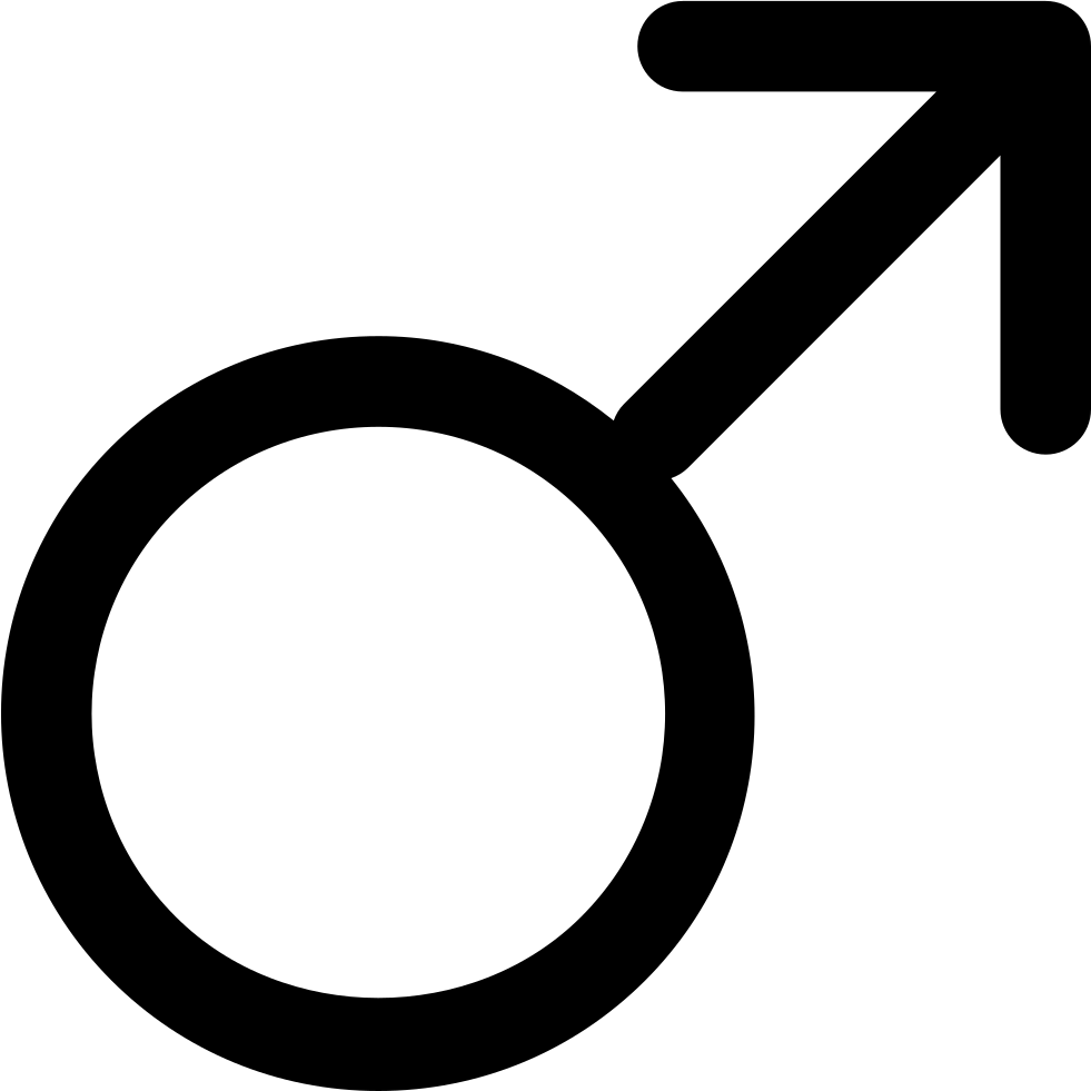 Male Sign - - Males Sign (981x981), Png Download