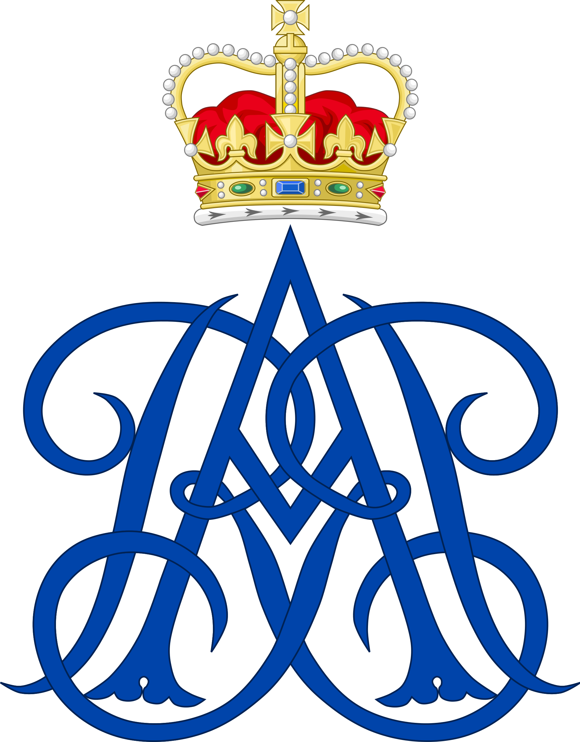 Open - Royal Wedding Crown Magnet (2000x2559), Png Download