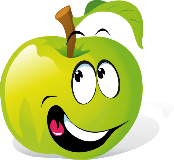 How To Set Use Cartoon Apple Svg Vector (600x551), Png Download