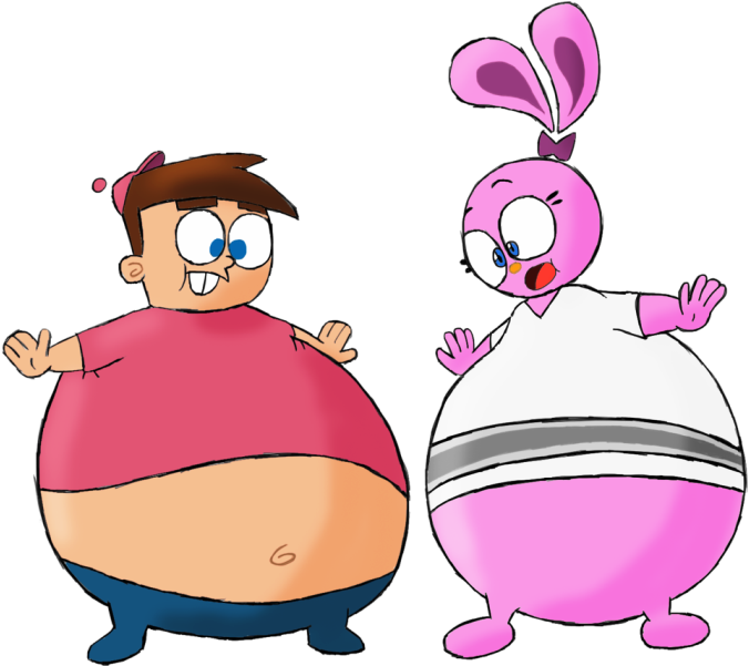 Fat Timmy Turner And Yin Bloated-tr407 - Timmy Turner Toy (719x600), Png Download