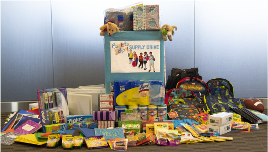 Actioneters Collected School Supplies For Back To School - School (780x300), Png Download