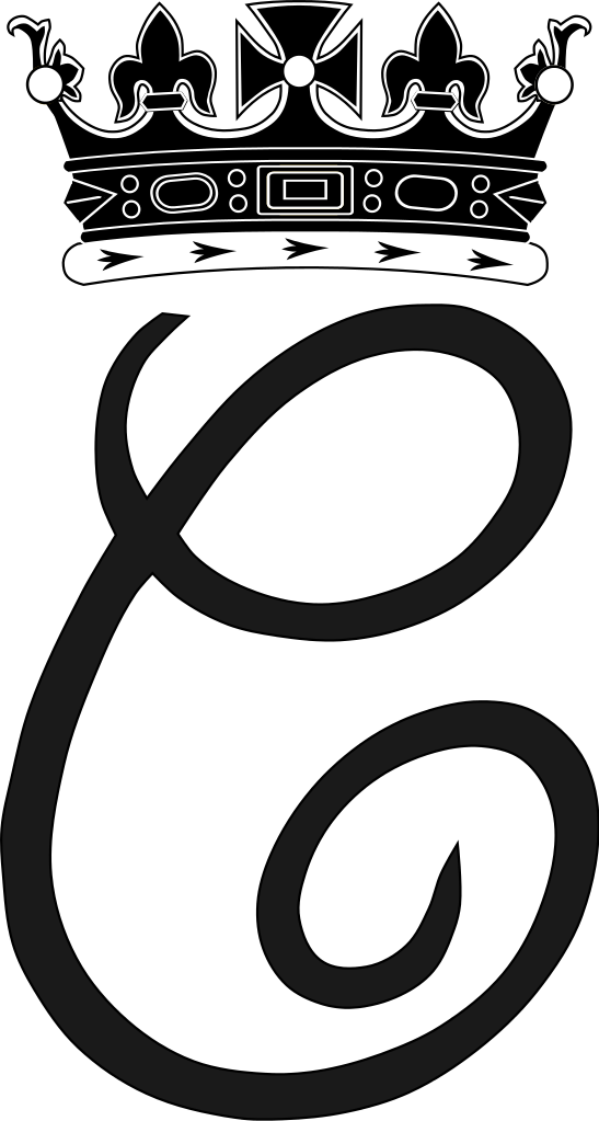 Royal Monogram Of Catherine, Duchess Of Cambridge - Meghan And Harry Monogram (547x1023), Png Download