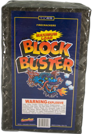 Forty - Blockbuster Firecracker (500x445), Png Download