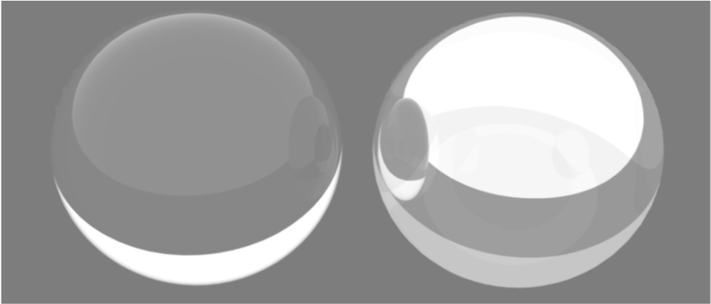 That's Why If We Consider The Glass Ball Below, It - Glass Reflection Effect Png (1077x469), Png Download