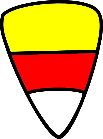 Art Templates Siloette Corn Field - Candy Corn Clip Art (438x593), Png Download