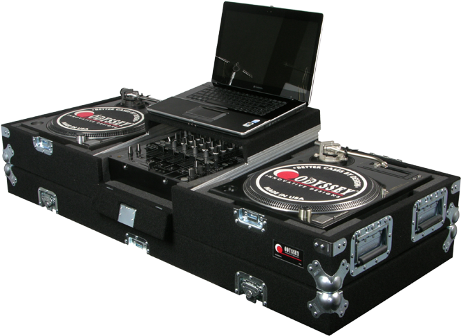 Odyssey Cgsbm12 Carpeted Glide Style Dj Turntable & - Odyssey Innovative Designs Carpeted Glide Style Dj (800x589), Png Download