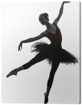 Young Woman Ballerina Ballet Dancer Dancing Canvas - Ballerina Images To Print (400x400), Png Download
